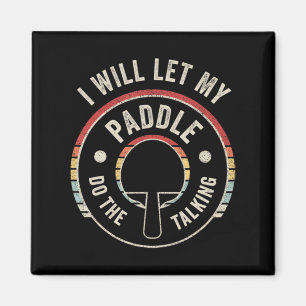 Ping Pong Vintage Retro Fun Table Tennis Magnet