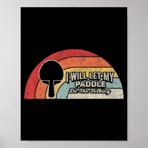 Ping Pong Vintage Retro Fun Table Tennis   Poster