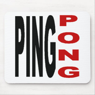 PING PONG White Mouse Carpet Mouse Pad