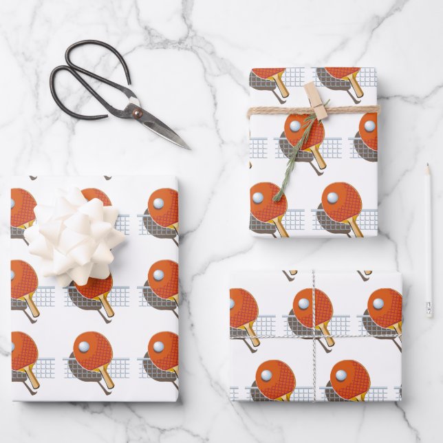 Ping Pong Wrapping Paper Sheet (Front)