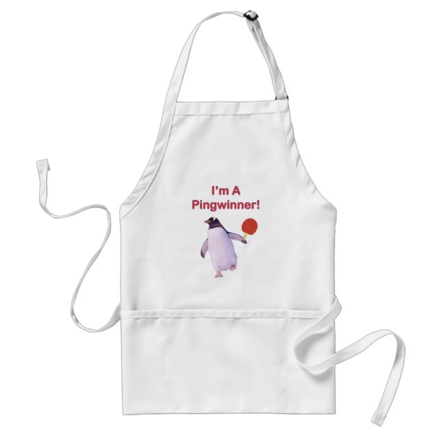 Pingwinner Penguin Ping Pong Standard Apron (Front)