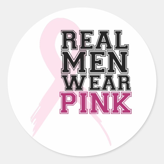 pink_10 classic round sticker (Front)