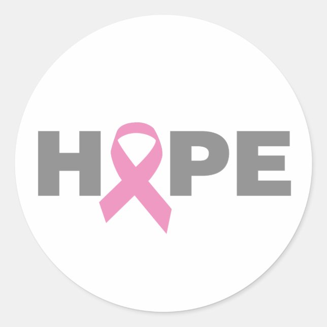 pink_18 classic round sticker (Front)