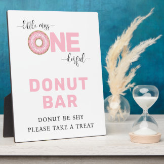 Pink 1st Birthday Mom-osa Bar Plaque