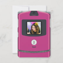 Pink 2000s Flip Phone Birthday