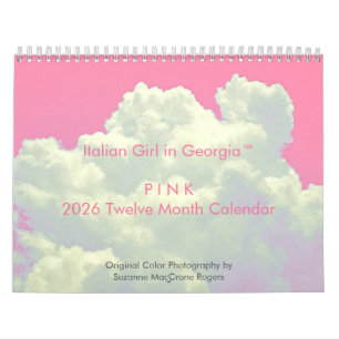 PINK - 2026 Twelve Month Calendar