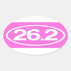 Pink 26.2 Sticker (Full Marathon Sticker)