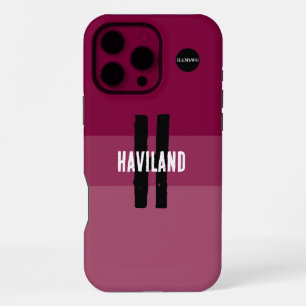 Pink 3 tone Personalised Cell Phone Case HAMbWG