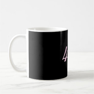Pink 444 Black Coffee Mug