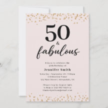 Pink 50 and Fabulous Birthday Party