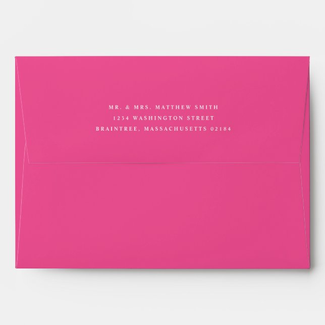 Pink A7 Envelope 5x7 (Back (Top Flap))