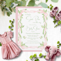 Pink A Little Sweet Pea Girl Baby Shower