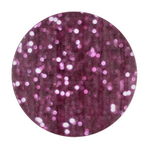 Pink abstract, bokeh defocused lights. cutting board