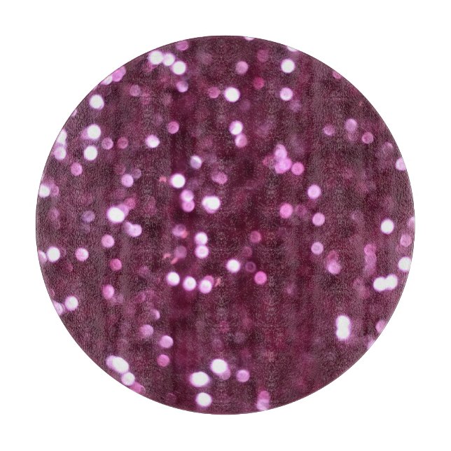 Pink abstract, bokeh defocused lights. cutting board (Front)