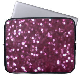 Pink abstract, bokeh defocused lights. laptop sleeve