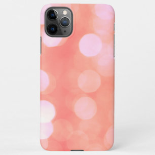 Pink abstract bokeh light dots, feminine design iPhone 11Pro max case