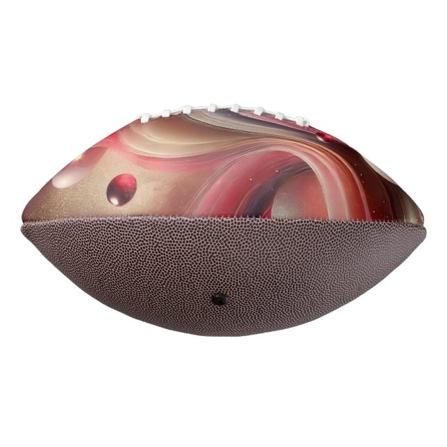 Pink Abstract Custom Football (Rotated 270)