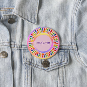 Pink Abstract Election Campaign Colourful  7.5 Cm Round Badge