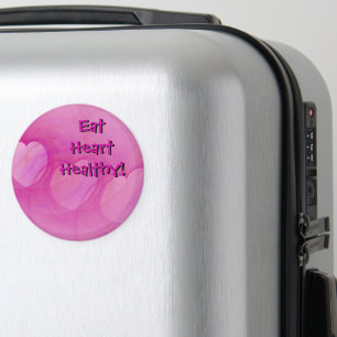 Pink Abstract Heart Magnet