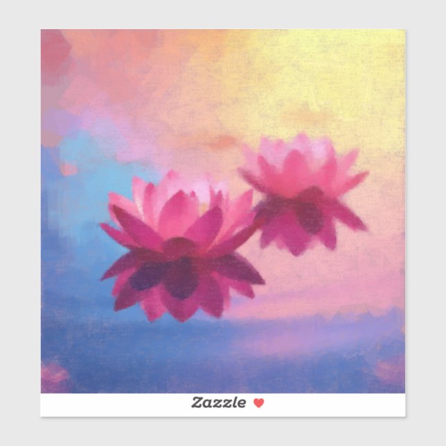 Pink Abstract Lotus (Sheet)