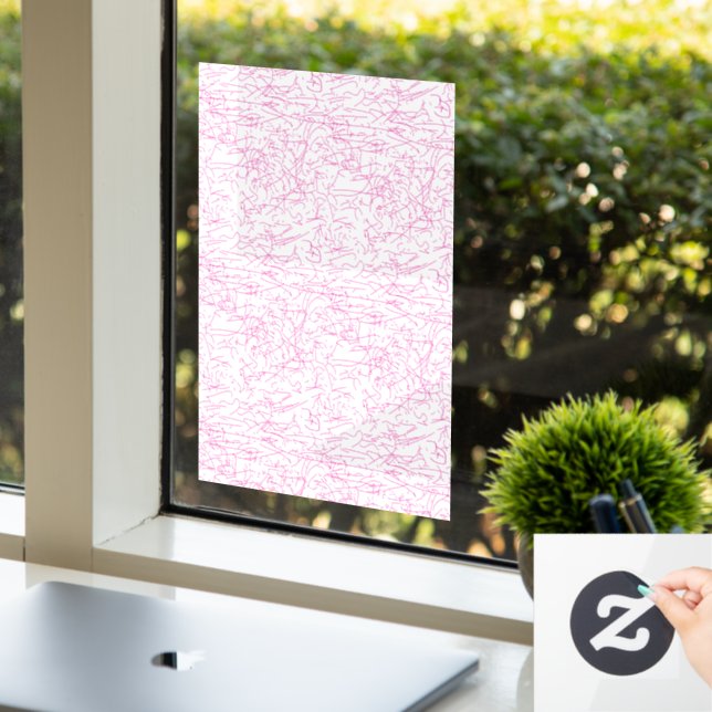 Pink Abstract Office File Folder Set (Office)