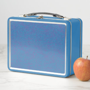 Pink Abstract Office File Folder Set Metal Lunch Box