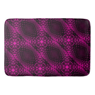 Pink Abstract Pattern Blanket Bath Mat