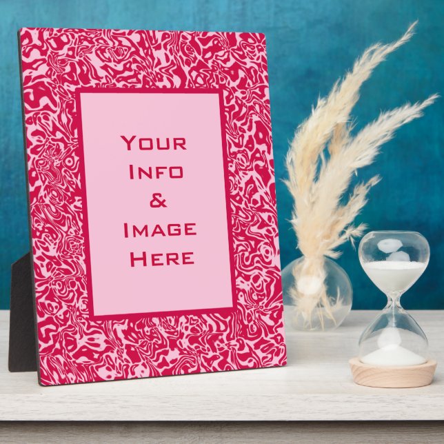 Pink Abstract Swirl Frame (Side)