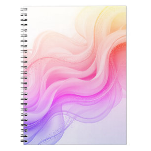 Pink Abstract swirl marble Notebook