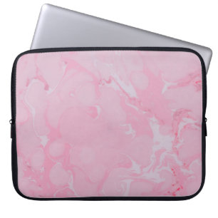 Pink abstract wallpaper laptop sleeve