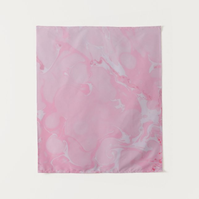 Pink abstract wallpaper tapestry (Front)