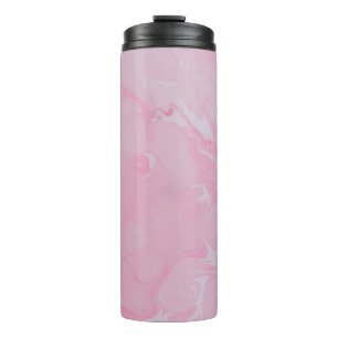 Pink abstract wallpaper thermal tumbler