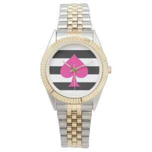 Pink Ace of Spades Watch