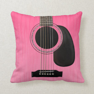 Pink Acoustic Guitar Cushion