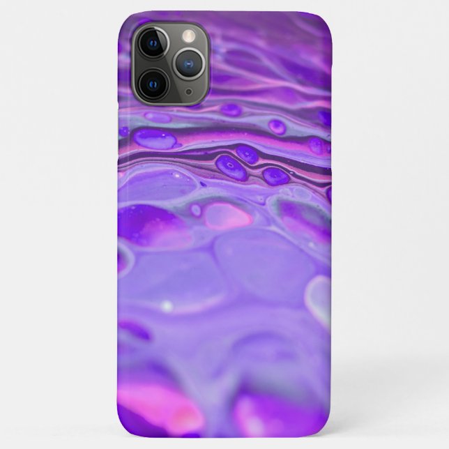 Pink Acrylic Purple, Fluid Art Painting Marble Case-Mate iPhone Case (Back)