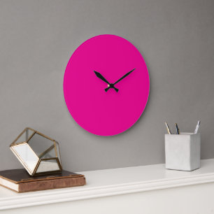 Pink Acrylic Wall Clock   Modern Chic Decor