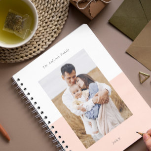 Pink Add Your Own 3 Photo Gallery Notebook