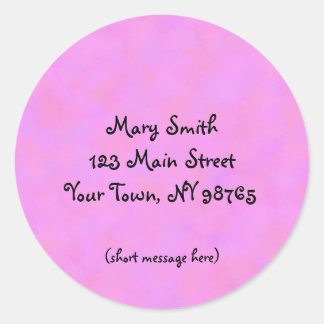 Pink Address Label