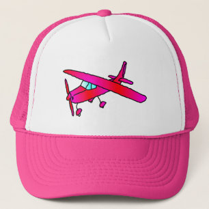 Pink aeroplane aircraft plane cap caps