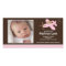 Pink Aeroplane Baby Girl Birth Annoucement