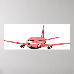 Pink Aeroplane Poster