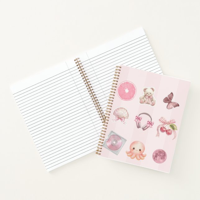 Pink Aesthetic Notebook  (Inside)