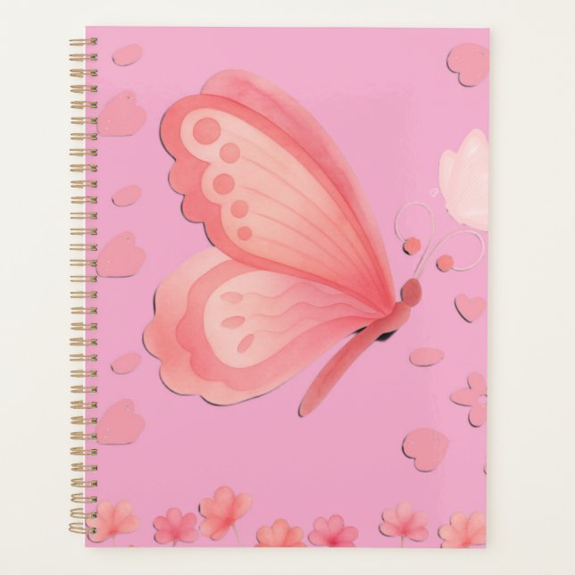 Pink Aesthetic Planner Notebook (Front)