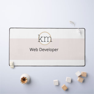 pink aesthetic professional business desk mat