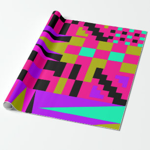 Pink African Kente Wrapping Paper