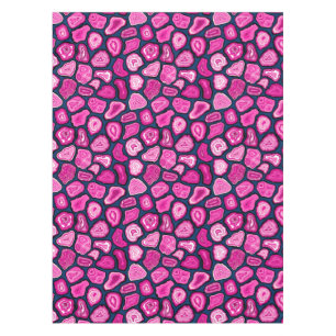 Pink agate slices tablecloth