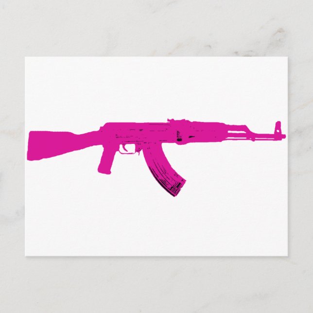 Pink AK-47 Postcard (Front)