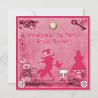Pink Alice in Wonderland Tea Party Bridal Shower