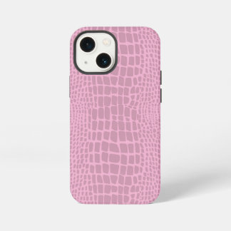 pink alligator crocodile skin iPhone 13 mini case
