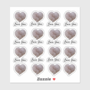 Pink Amethyst Crystal Heart Love You